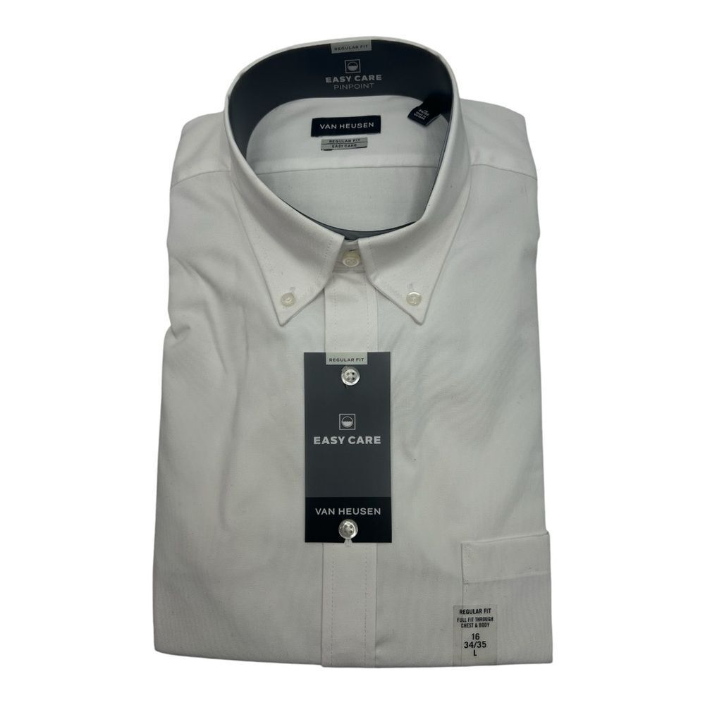 Van Heusen Men's Classic White Dress Regular Fit Shirt